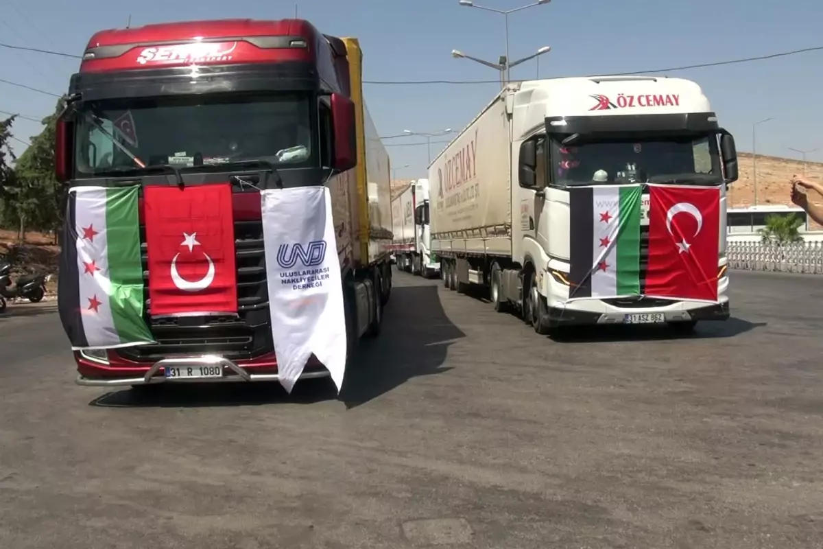 14 yıl aradan sonra Cilvegözü Gümrük Kapısı'ndan Suriye'ye ihracat başladı