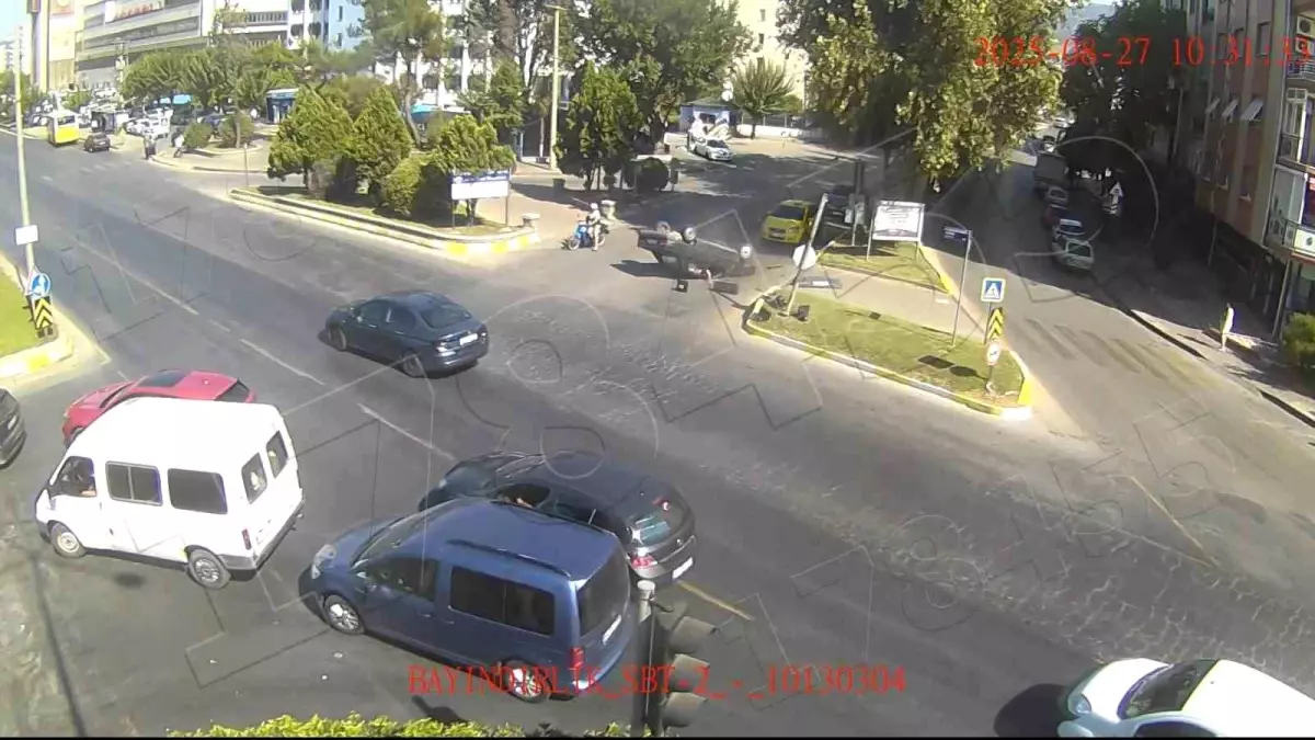 Aydın&apos;da Trafik Kazası: Otomobil Takla Attı, 2 Yaralı