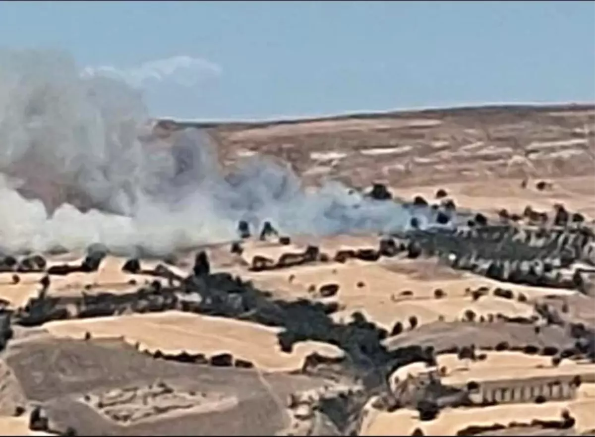 Çanakkale&apos;de Tarım Arazisinde Yangın Çıktı