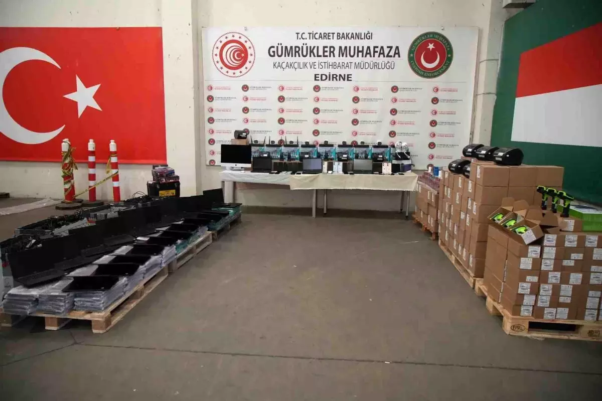 Edirne'de Kaçakçılık Operasyonları: Milyonlarca Lira Değerinde Eşya Ele Geçirildi