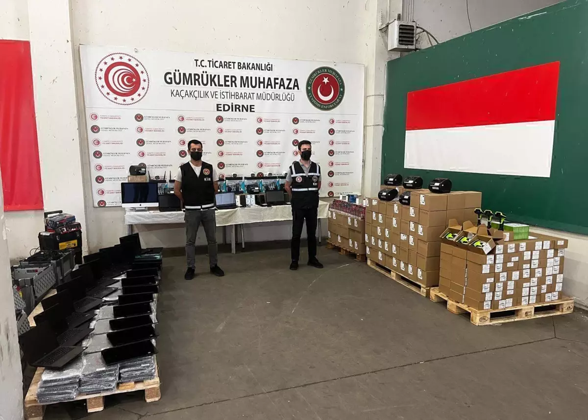 Edirne Sınır Kapılarında Kaçak Elektronik Eşya Operasyonu