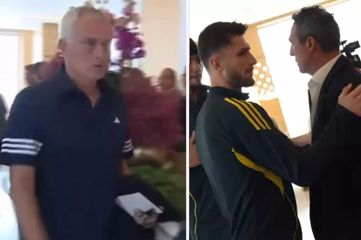 Mourinho'nun Ali Koç'un elini sıkmadığı anlar