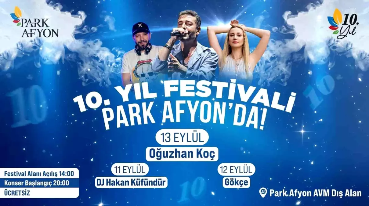 Park Afyon 10. Yıl Festivali’ni Kutluyor