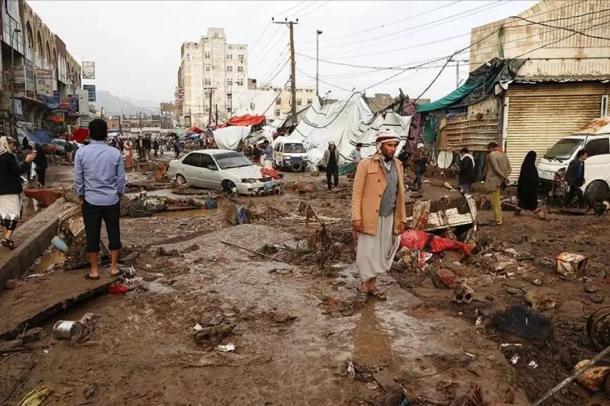 Yemen'de şiddetli yağış ve fırtınalar 46 bin kişi etkiledi