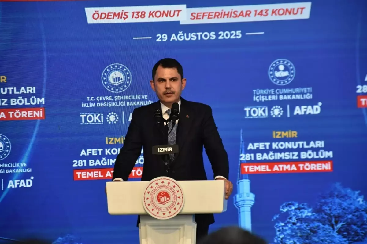 Bakan Kurum: Ödemiş'in, Seferihisar'ın bereketi yeniden canlanacak