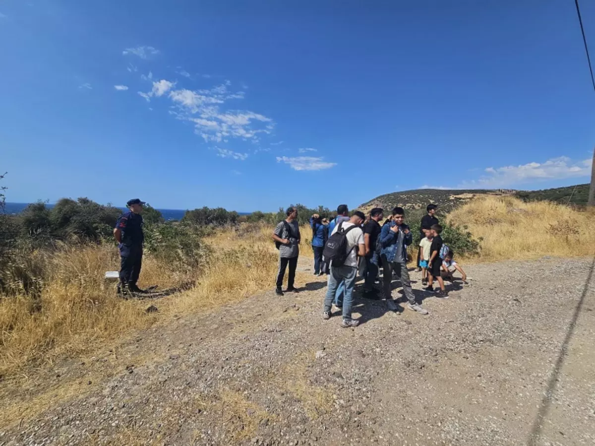 Çanakkale'de 19 Kaçak Göçmen Yakalandı