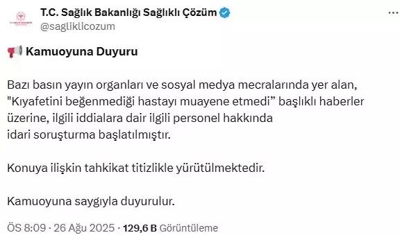 genc kizi muayene etmeyi reddeden doktor israil 18991817 3324 m