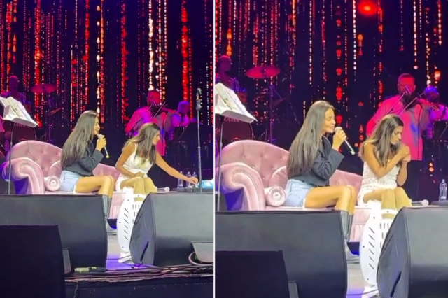Unexpected move from Yıldız Tilbe at the Harbiye concert