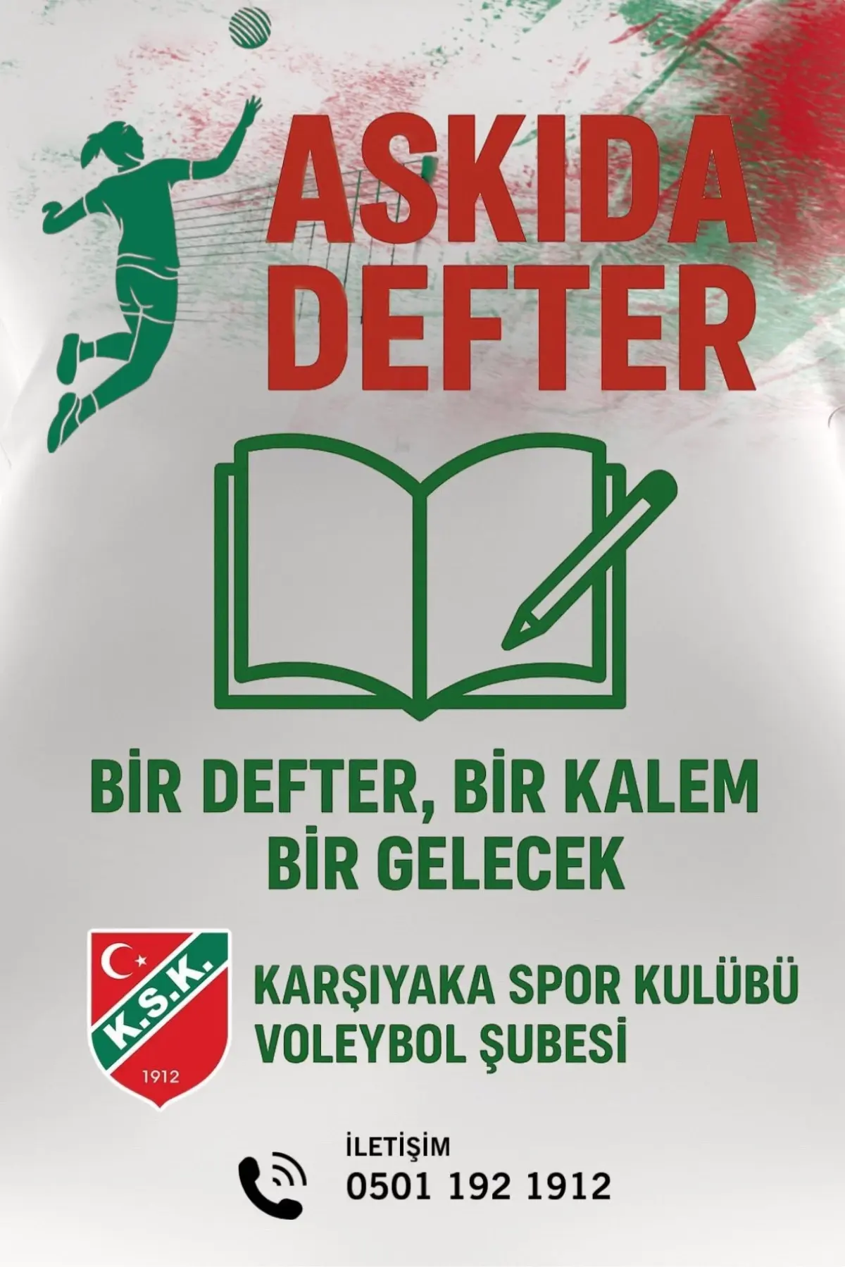 Karşıyaka Voleybol Şubesi'nden 'Askıda Defter' Projesi