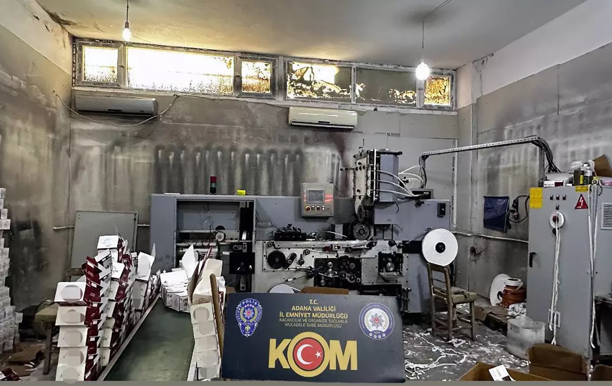Adana'da Kaçak Makaron Üretimi Operasyonu