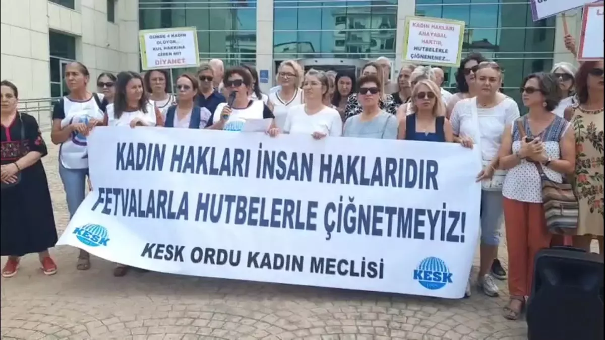 KESK Ordu Kadın Meclisi'nden Diyanet'e Miras Hakkı Tepkisi