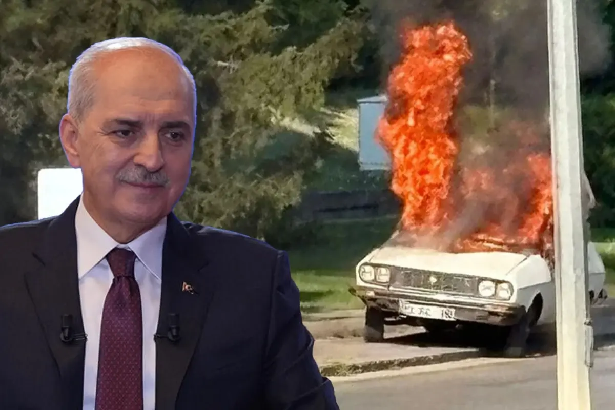 Meclis'in önünde beyaz Toros yakılmasına Kurtulmuş'tan çarpıcı sözler: Tesadüf değildi