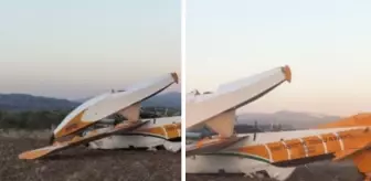 Muğla'da orman söndürme uçağı düştü