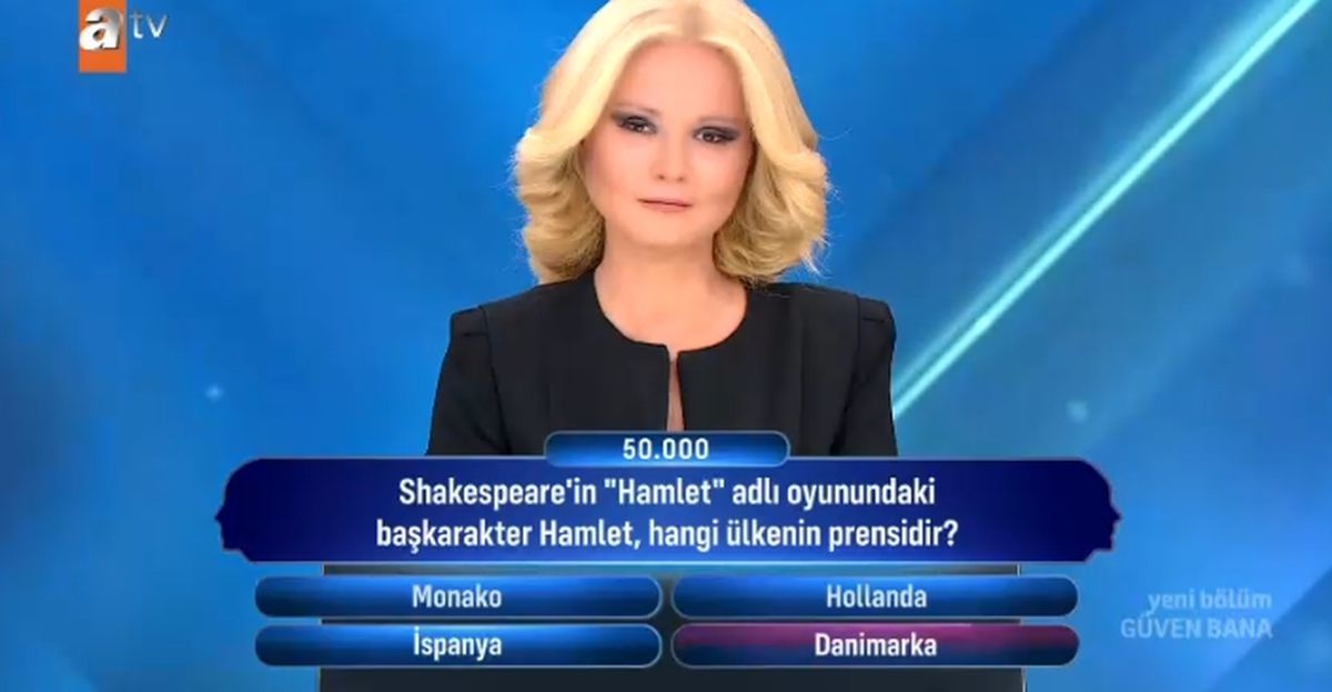 Shakespeare'in 'Hamlet' adlı oyunundaki başkarakter Hamlet, hangi ülkenin prensidir?