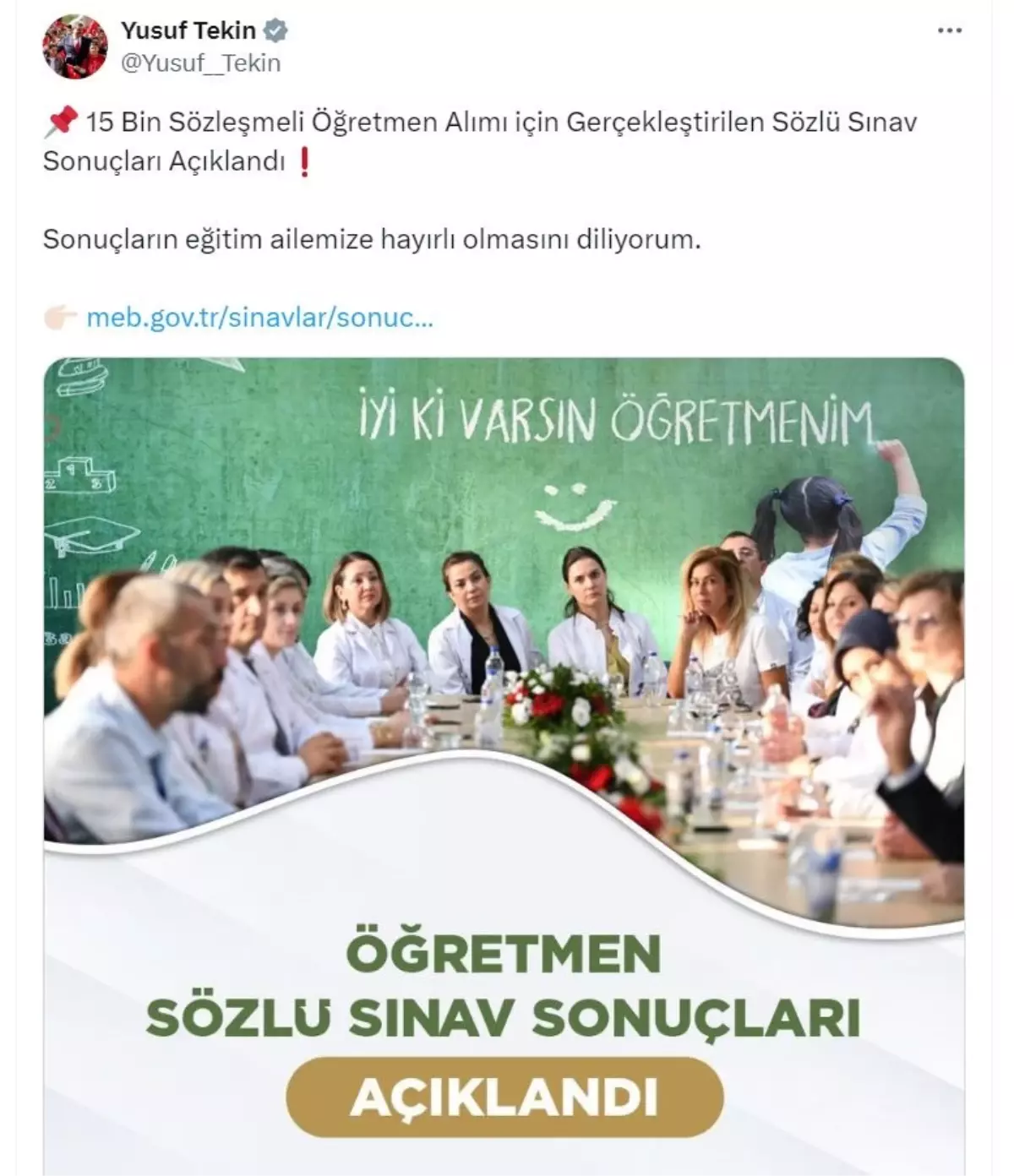 15 Bin Sözleşmeli Öğretmen Alımı Sözlü Sınav Sonuçları Açıklandı