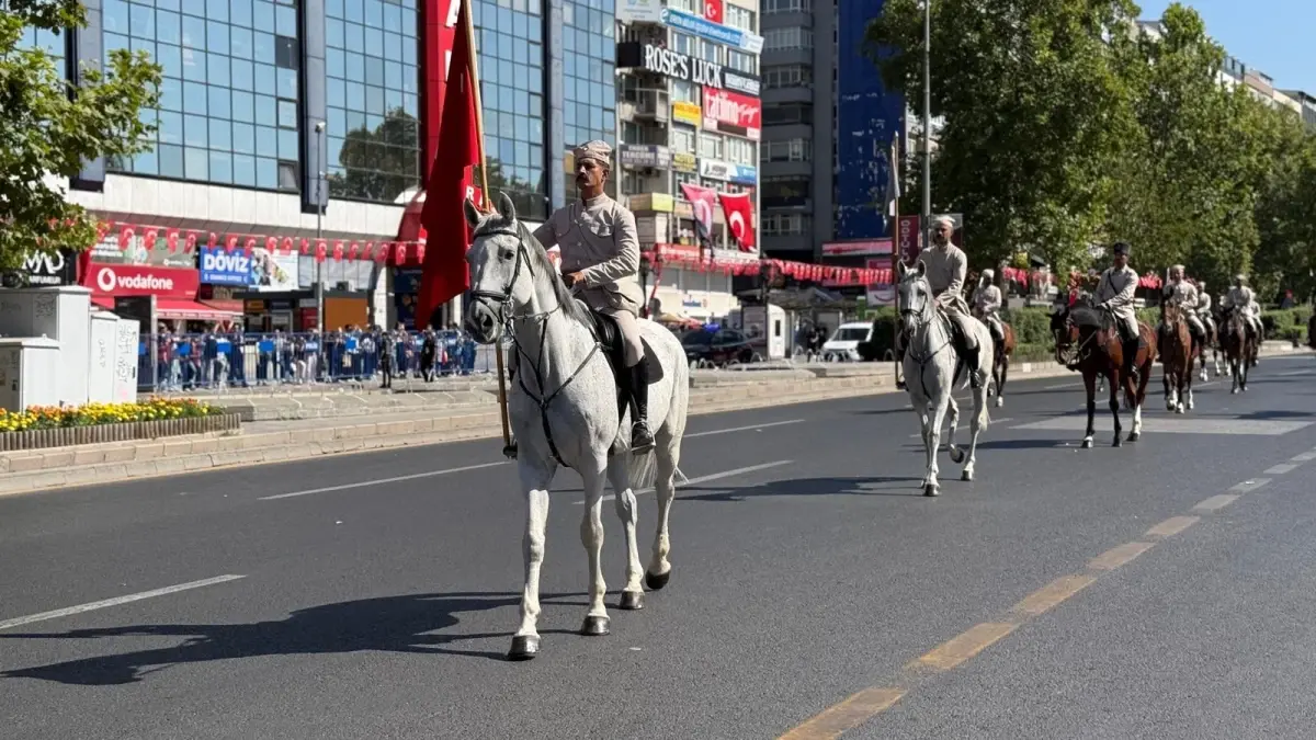 Ankara'da 30 Ağustos Zafer Bayramı Korteji Yapıldı