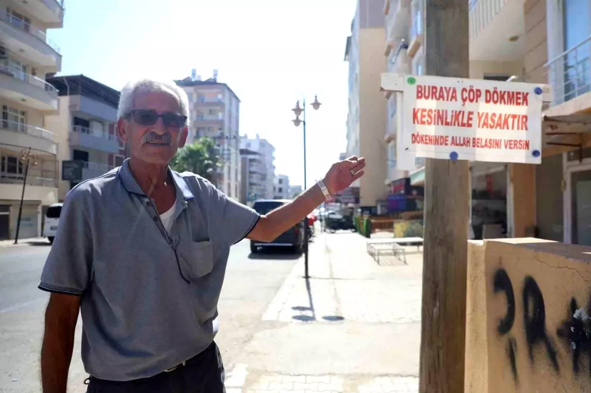 Hatay'da 'Çöp Dökmek Yasaktır' Tabelası ile Çöp Sorununa Çözüm