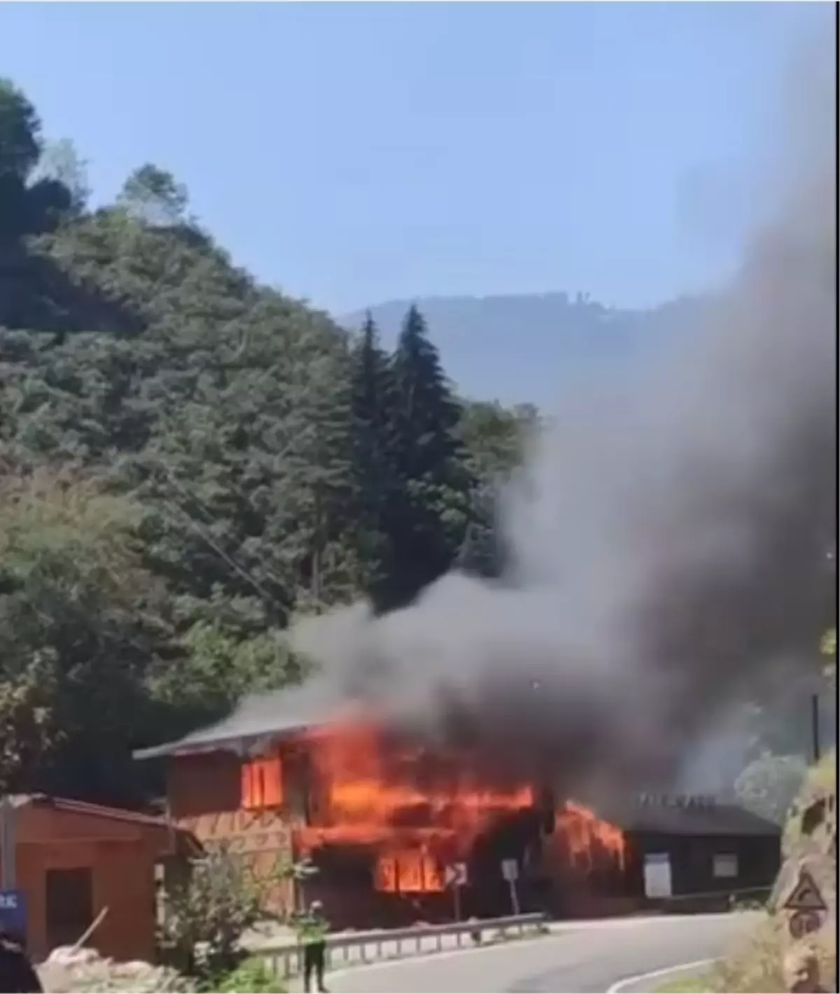 Kuzalan Tabiat Parkı'ndaki Yangın Restoran ve Kafeyi Kül Etti