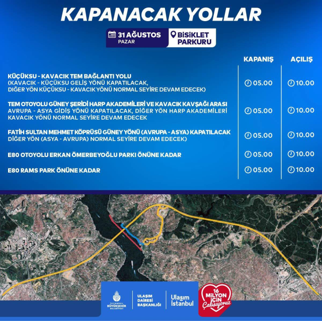 istanbul da bazi yollar 2 gun trafige kapali 18995450 5704 m
