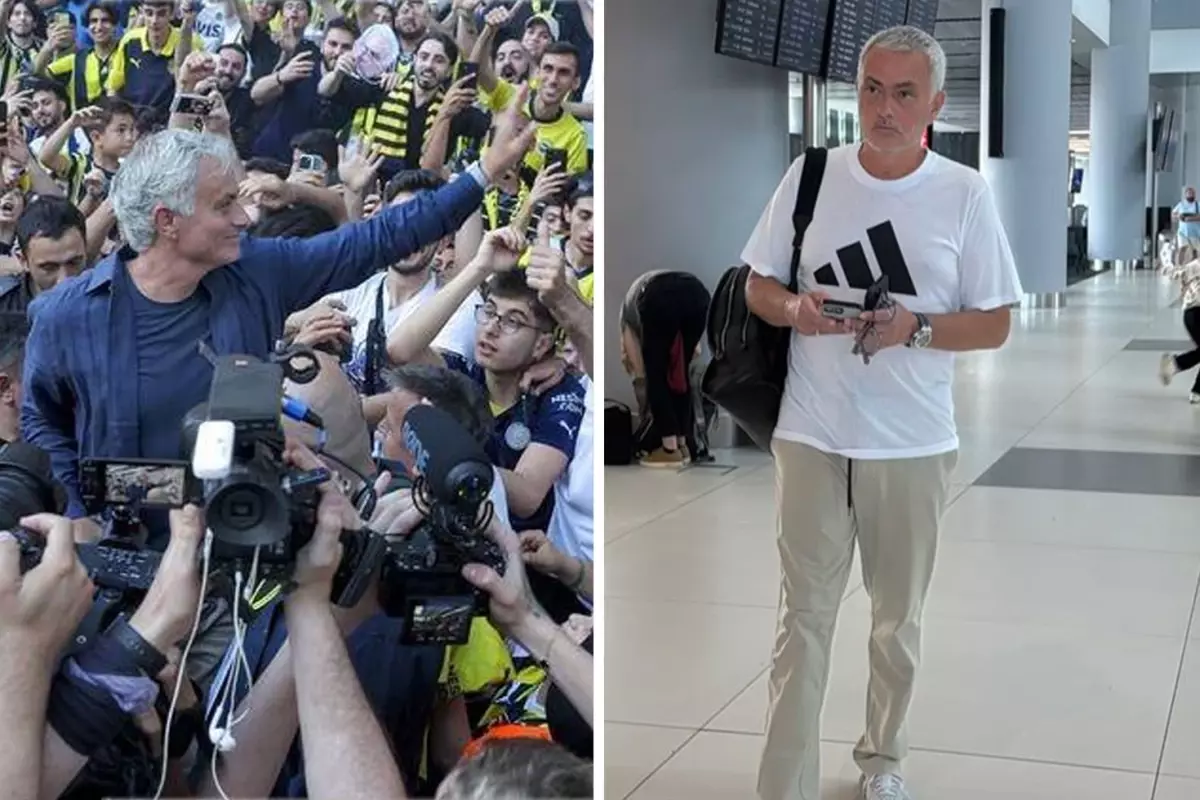 Jose Mourinho, Türkiye'den tek başına ayrıldı