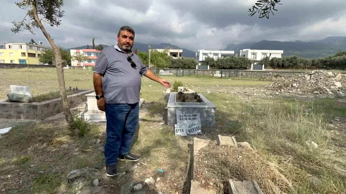 Hatay'da Mezarlıklara Zarar Veren Şahsın Akli Dengesinin Bozuk Olduğu Belirlendi