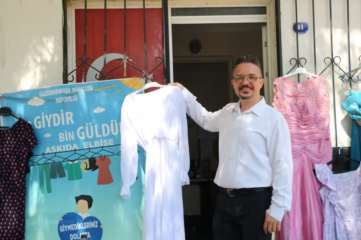 Muhtar Bekir Türkoğlu'ndan İhtiyaç Sahiplerine Destek Projesi: Askıda Elbise