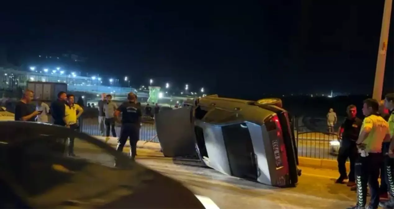 Adıyaman'da Kontrolden Çıkan Otomobil Takla Attı: 1 Yaralı