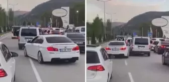 Tek derdi konvoyda öne geçmek! Yaptığı hareket ise akılalmaz