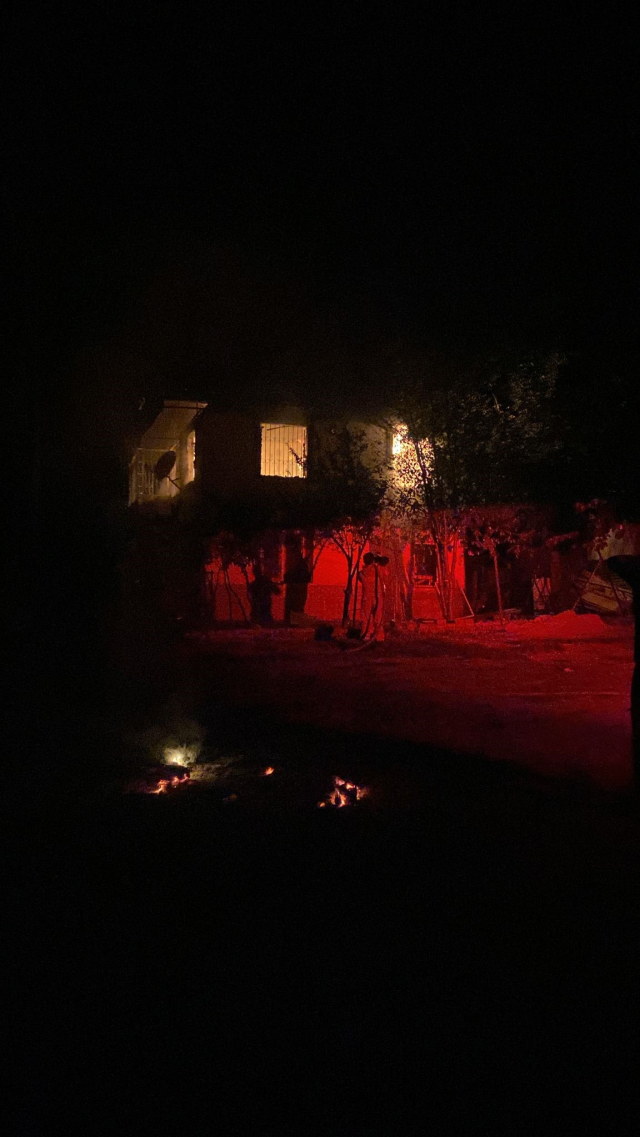 A fire broke out in the house of the landlord who killed his tenant by beating him for 500 lira
