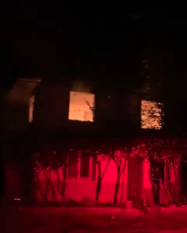 A fire broke out in the house of the landlord who killed his tenant by beating him for 500 lira