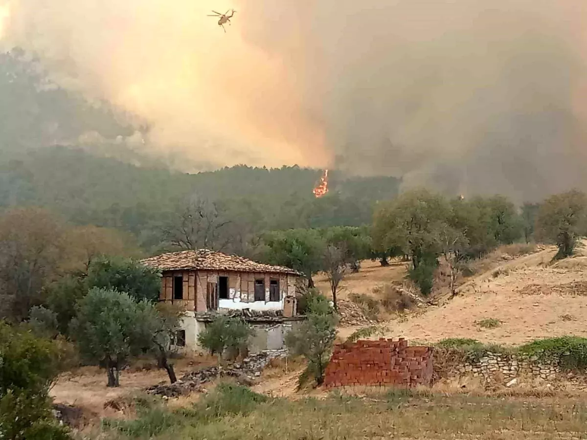 Denizli'de yangın yeniden büyüdü, evler tahliye ediliyor