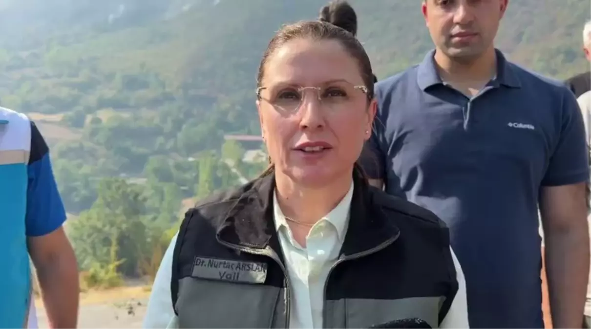 Bartın'daki Orman Yangınına Müdahale Ediliyor