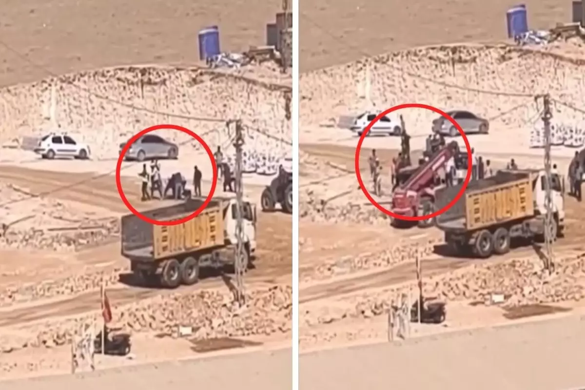 Şanlıurfa'da şantiye savaş alanına döndü!