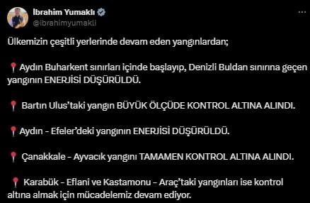 The images coming from Kastamonu engulfed in flames are not reassuring