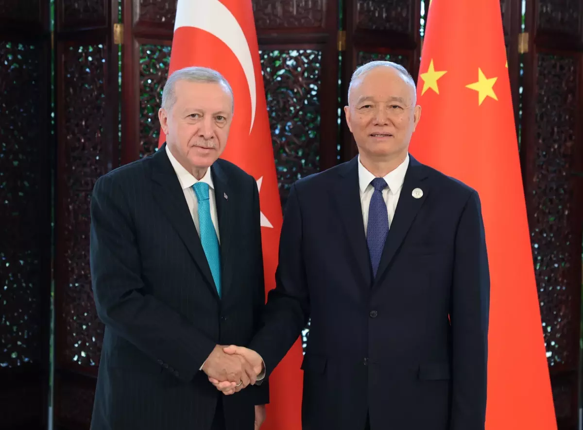 Cumhurbaşkanı Erdoğan, Çin Komünist Partisi Siyasi Büro Sekreteri Say Çi ile bir araya geldi