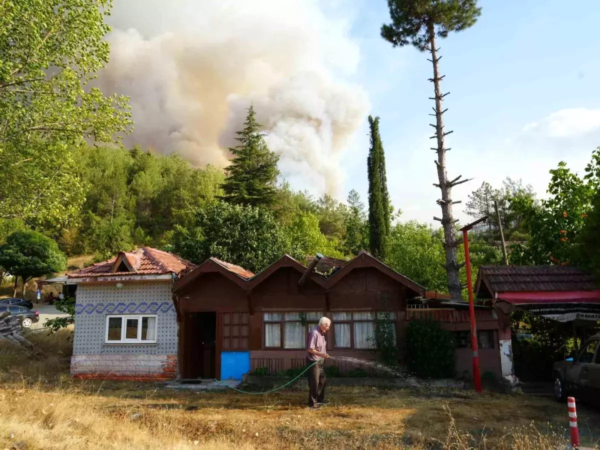 Kastamonu'daki Orman Yangını Evleri Tehdit Ediyor