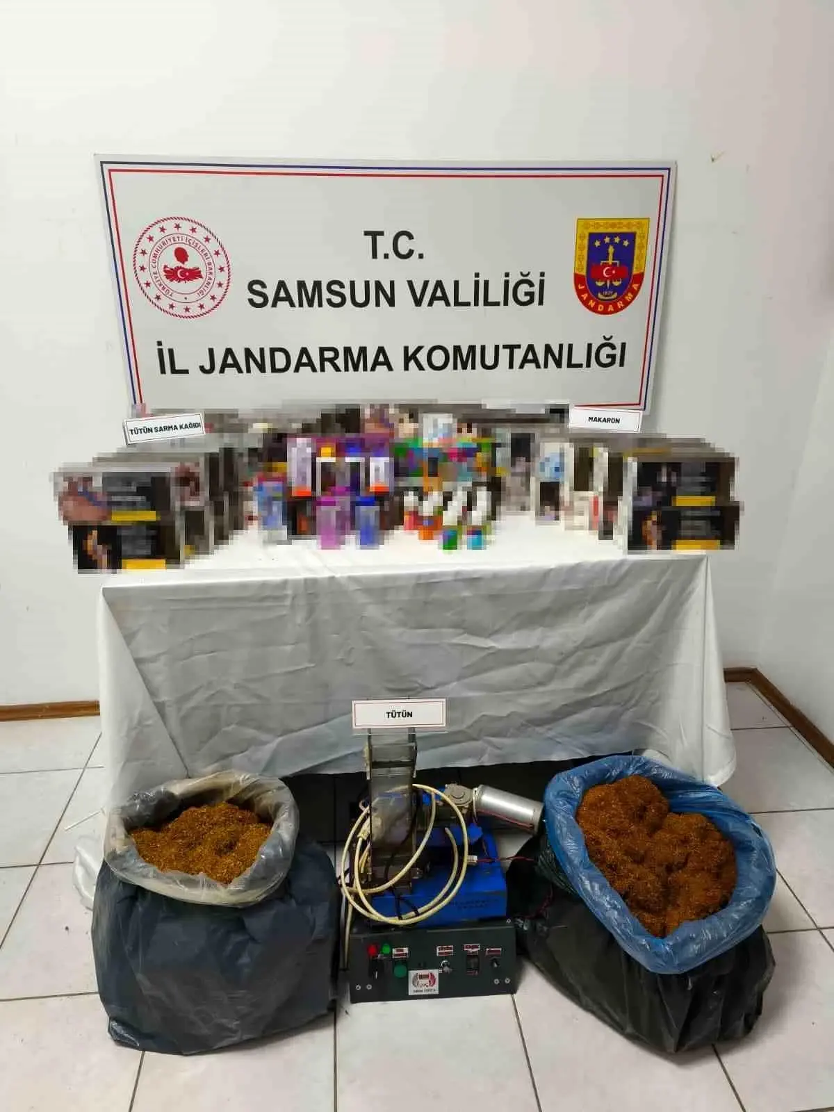 Samsun'da Kaçak Tütün Operasyonu: Çok Sayıda Malzeme Ele Geçirildi