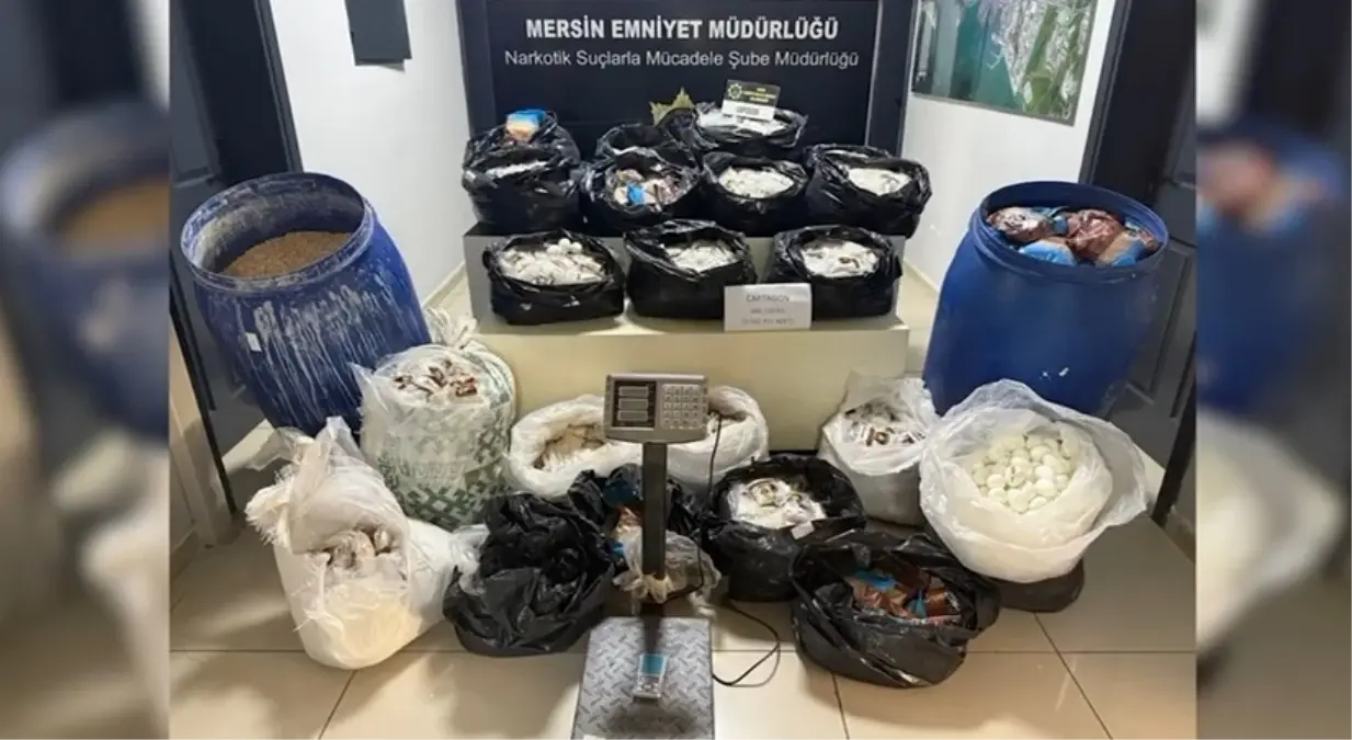 Mersin'de Düzenlenen Operasyonda 3,5 Milyon Uyuşturucu Hap Ele Geçirildi