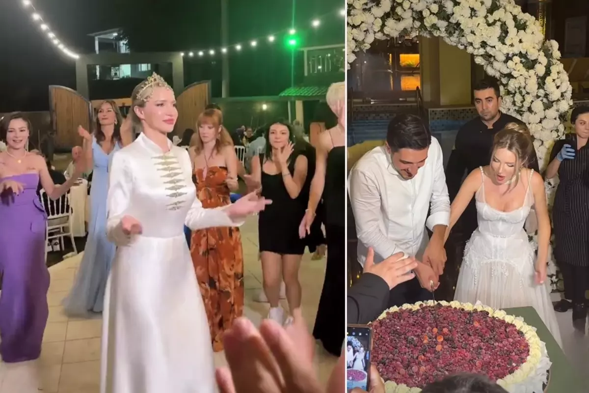 Ünlü Şarkıcı Otilia'ya düğünde para kolyesi sürprizi