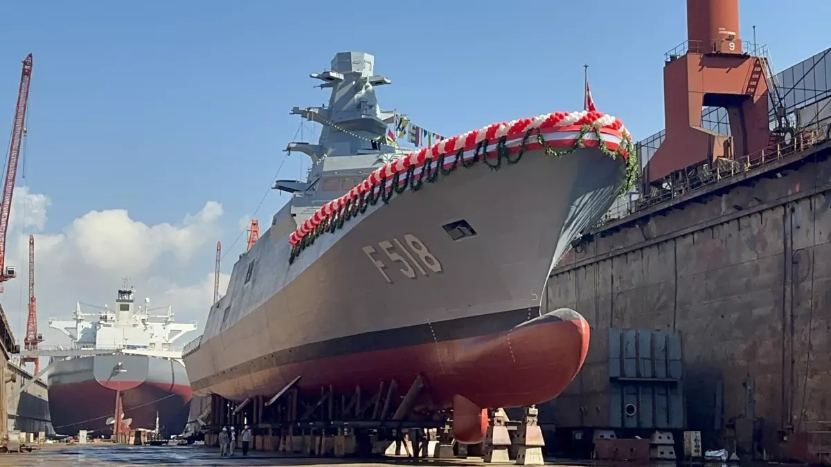 MİLGEM Projesi Kapsamında TCG İçel Denize İndirildi