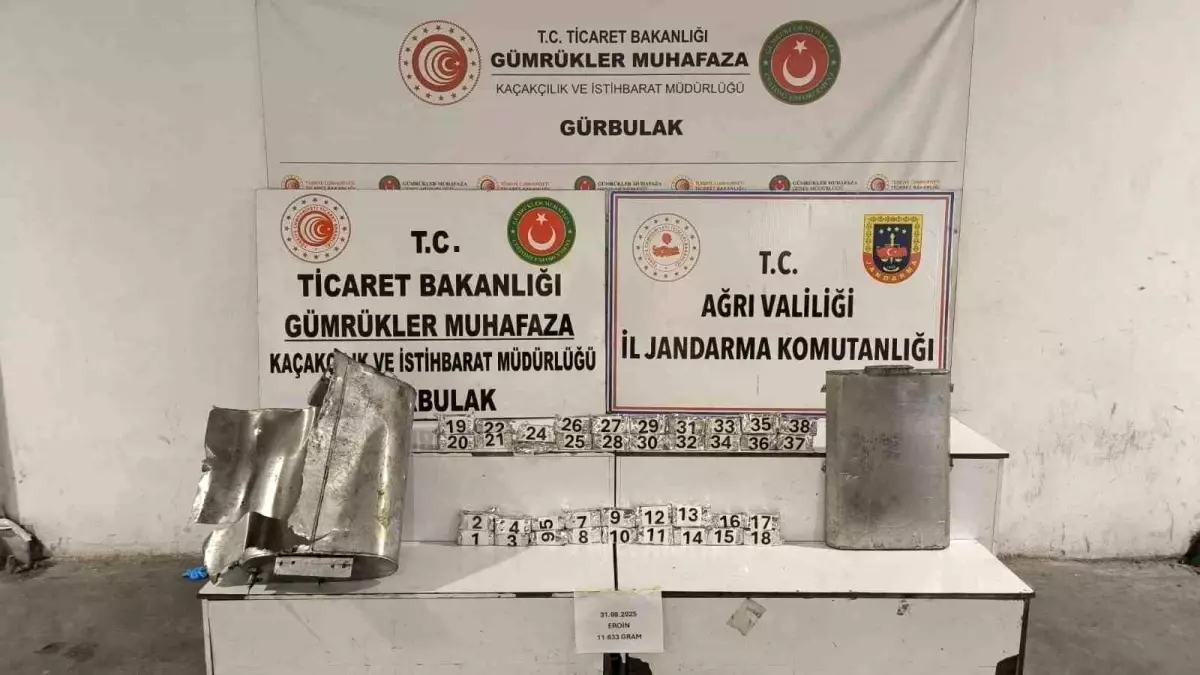 Gürbulak Gümrük Sahası'nda 11 Kilo Eroin Ele Geçirildi