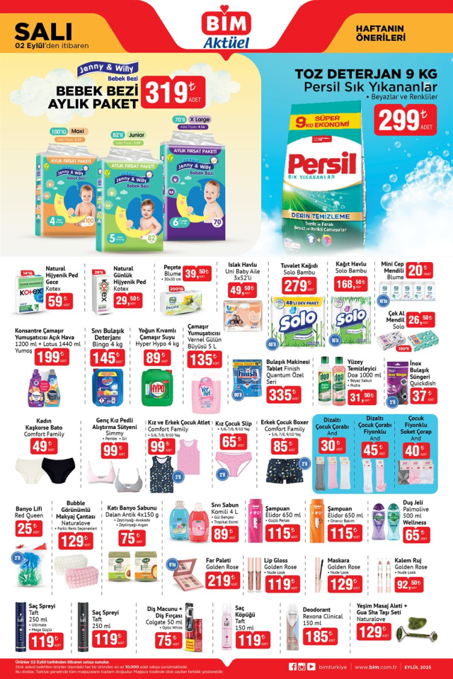 BİM AKTÜEL ÜRÜNLER KATALOĞU! 2-5 Eylül BİM indirimli ürünler nelerdir? Bu hafta BİM'e hangi ürünler gelecek? İndirimli kırtasiye ürünleri...
