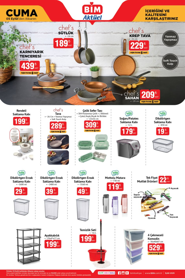 BİM AKTÜEL ÜRÜNLER KATALOĞU! 2-5 Eylül BİM indirimli ürünler nelerdir? Bu hafta BİM'e hangi ürünler gelecek? İndirimli kırtasiye ürünleri...