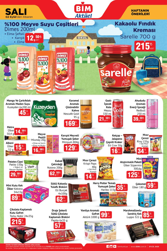BİM AKTÜEL ÜRÜNLER KATALOĞU! 2-5 Eylül BİM indirimli ürünler nelerdir? Bu hafta BİM'e hangi ürünler gelecek? İndirimli kırtasiye ürünleri...