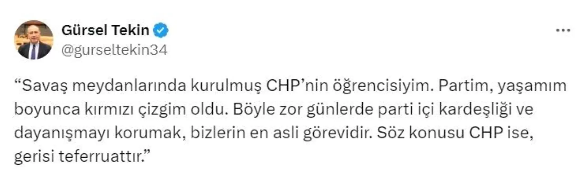 Gürsel Tekin CHP İstanbul İl Başkanlığına Kayyum Olarak Atandı