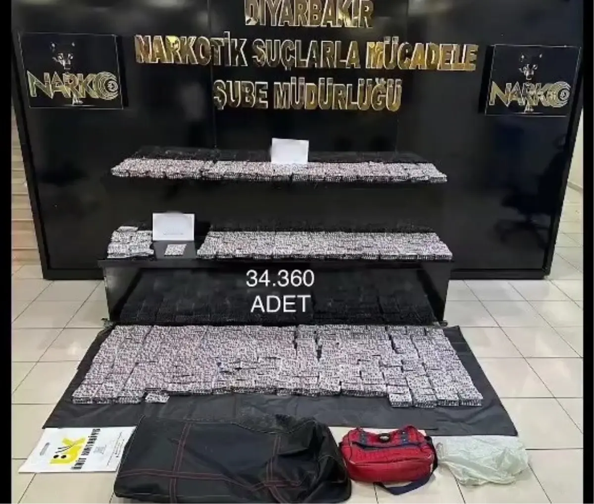 Diyarbakır'da Uyuşturucu Operasyonları: 34 Bin Uyuşturucu Hap Ele Geçirildi