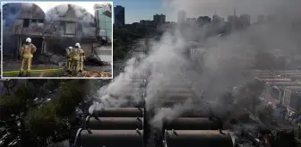 İstanbul'un göbeğinde büyük yangın! 17 iş yeri ağır hasar gördü