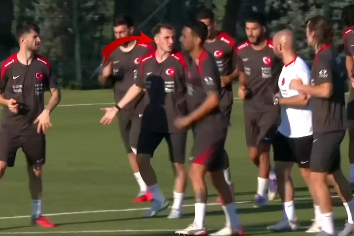 Milli takım kampına damga vuran görüntü