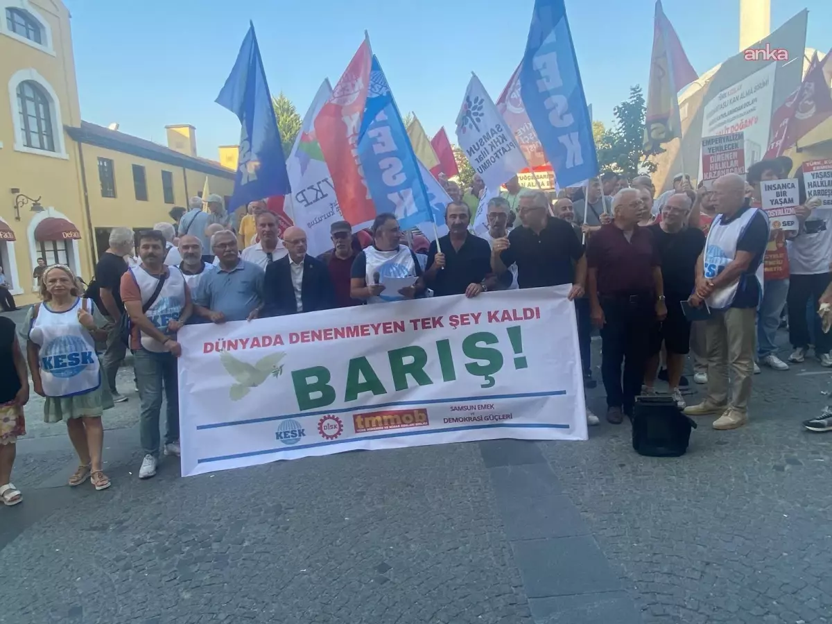 Samsun'da 1 Eylül Dünya Barış Günü İçin Basın Açıklaması