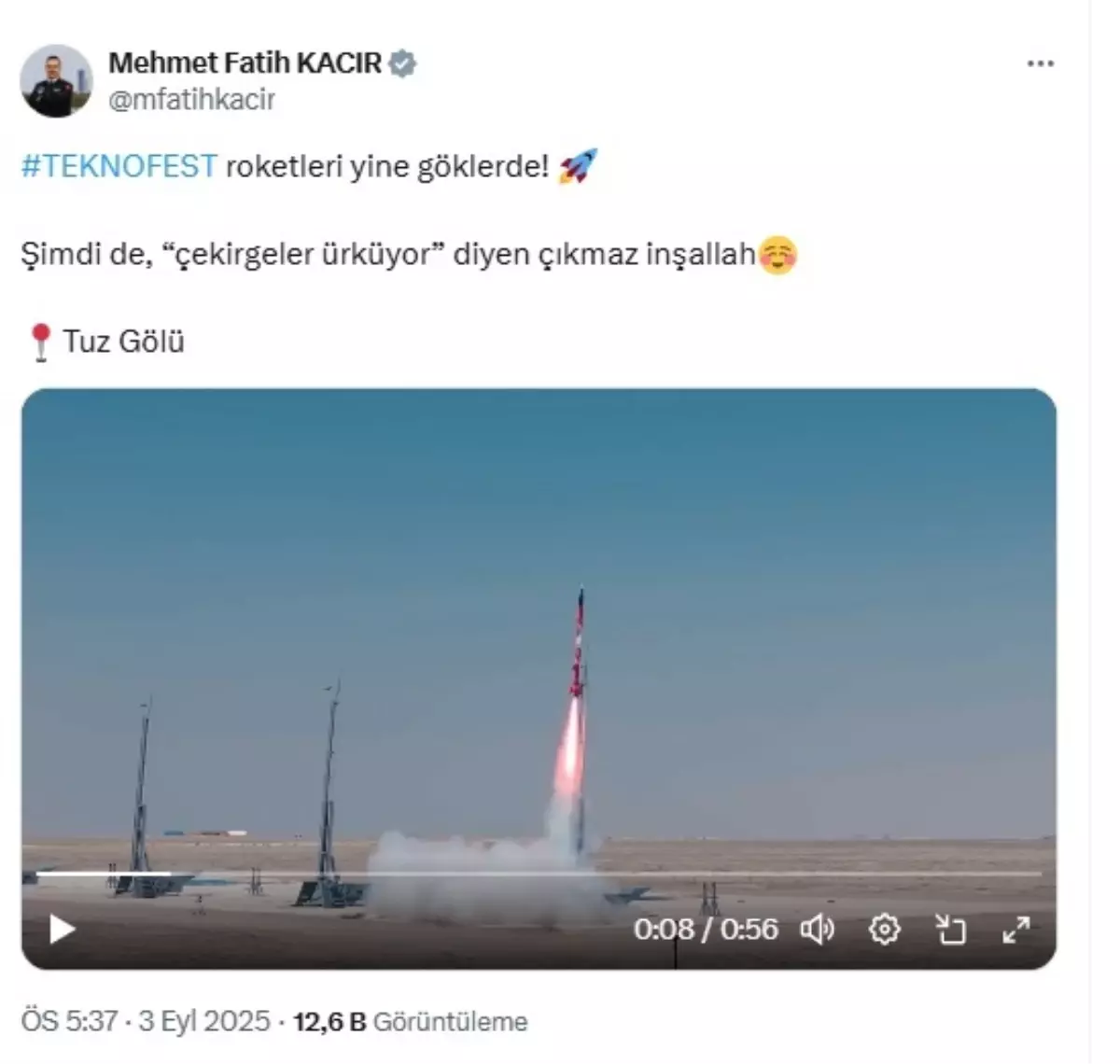 Bakan Kacır'dan TEKNOFEST Açıklaması: 'Çekirgeler Ürküyor' Söylemine Atıf